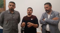 Ignacio Fern�ndez Del P�ramo (Somos), Ricardo Fern�ndez (PSOE) e Iv�n �lvarez (IU)