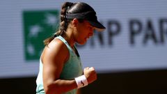 J�ssica Bouzas Maneiro, durante a s�a participaci�n no �ltimo Roland Garros.