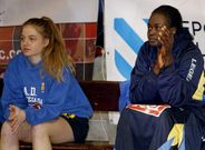 Amy Syll vio el encuentro del pasado s�bado contra el Universidad de Oviedo en el banquillo.