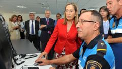 Ana Pastor, en su visita a Caneli�as en agosto del 2012