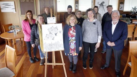 En el Nutico de Ribeira se inaugur la exposicin de Mari Carmen Ramrez y Roco Grandal