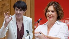 La l�der del BNG, Ana Pont�n, y la viceportavoz del PSdeG, Bego�a Rodr�guez