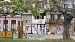 Una imagen de archivo de varios inmuebles en ruinas