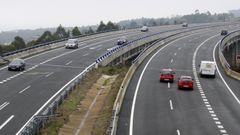 La autov�a del Cant�brico (A-8) en Barreiros, con la que deber� conectar la A-74