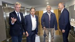 A la �cumbre� entre Rueda y Lores asistieron tambi�n el concejal de Infraestruturas y el delegado territorial de la Xunta