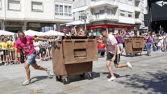 A carreira de contedores &eacute; sempre unha das probas m&aacute;is chamativas da xornada.