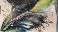 Una pintura de Henrik Lindegaar Jensen en el cartel anunciador de su exposici�n en B�veda