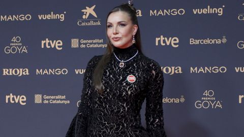 La comunicadora In�s Hernand, en la alfombra roja