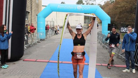 Mara Platero, ganadora del trail largo.