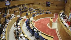 Pleno do Parlamento durante la sesi�n de este viernes del debate sobre el estado de la autonom�a