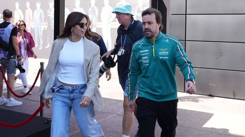 Melissa Jimnez y Fernando Alonso, el pasado mes de mayo en el Gran Premio de Mnaco