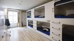 El interior del Hostel Cross, cuyas reservas superan el 90 % de la ocupaci�n en julio y agosto.