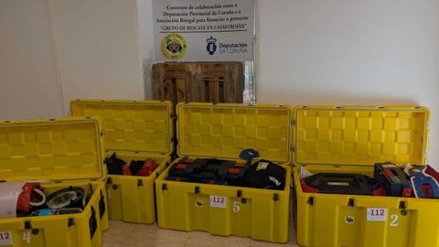 Materiales con los que los especialistas de Briegal viajar�n a Venezuela.