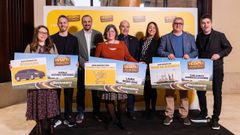 Por la izquierda,�Natalia Acevedo, David Cepo, Pelayo Collantes, Laura Moro, Antonio Resines, Mar�a Barrera, Jos� Carlos Rodr�guez y Alex Clavero