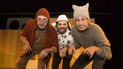 Artur, Dani y To�o, en una imagen anterior a la pandemia 