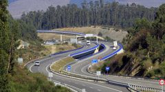 A-8, a la altura del tramo entre Mondo�edo y Lourenz�