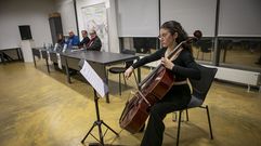 <span lang= gl >Noa Crego puxo a nota musical no acto de Rianxo</span>