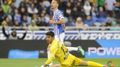 Nereo Champagne en un Real Sociedad-Legan�s