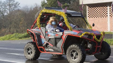 Reyes Magos por Vimianzo, en curiosos vehiculos