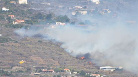 Incendio forestal en la isla de La Palma