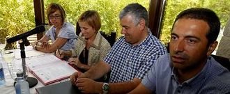 Presentaci�n del convenio, ayer en la Casa do Mudo, en el municipio de Cervo. 