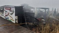El chiringuito P� Na Praia, ubicado en la plaza de A Lanzada.