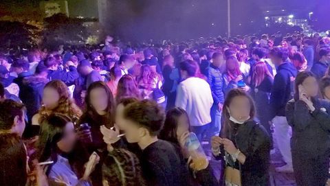 Botell�n en Pontevedra el pasado mes de octubre