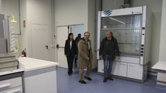 Jos Fernndez Albors y Antonio Lpez, enuno de los laboratorios que utilizarn las nuevas empresas