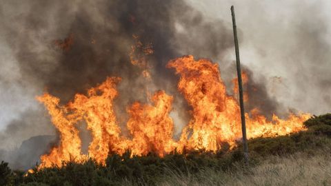 Imagen de archivo de un incendio forestal