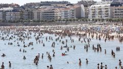 La playa de Silgar, en Sanxenxo, el principal atractivo turstico de la localidad