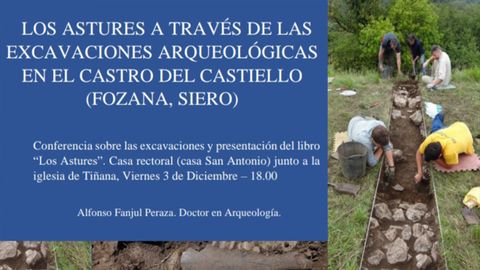 Conferencia del doctor en arqueolog�a Alfonso Fanjul sobre el castro de Castiello (Siero) y el libro Los Astures