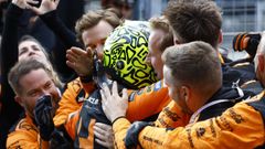 Lando Norris tras ganar el GP de Pa�ses Bajos