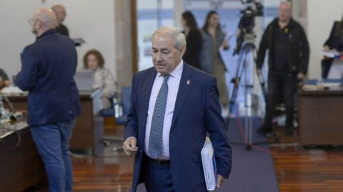 Jos Tom, este martes, en el pleno de la Diputacin de Lugo