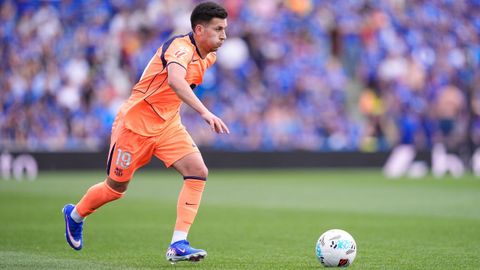 Roony Bardghji, durante el encuentro de la temporada pasada entre el Getafe y el Barcelona