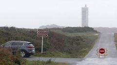 Accesos al faro cortados, en una foto de archivo