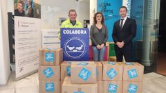 Representantes de Afundacin entregaron al Banco de Alimentos de Ourense la ltima remesa de productos donados por el pblico