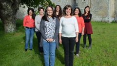 Integrantes de la candidatura de Agroma Sober, encabezada por Paula V�zquez Verao (a la izquierda, en la primera fila 