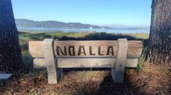 El nuevo banco de Noalla mira desde A Revolta a la r�a de Arousa y la pen�nsula de O Grove 