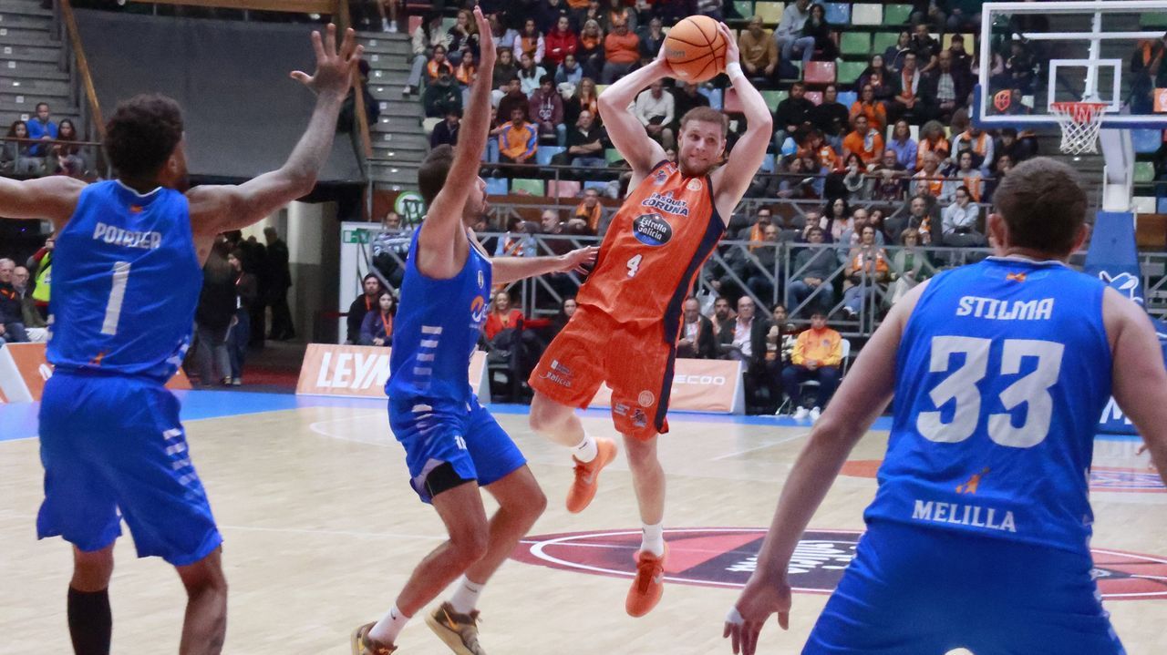 El Leyma Básquet Coruña regresa como líder a Melilla, la cancha que le dio el ascenso a la ACB