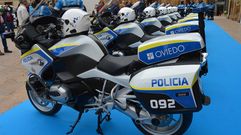 Presentaci�n de las nueva flota de motos del Ayuntamiento de Oviedo.Presentaci�n de las nueva flota de motos de la Polic�a Local