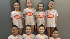 Grupo de la categor�a Benjam�n Promoci�n, en la estructura pabellonista