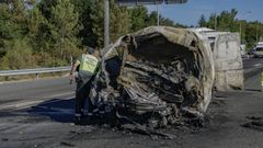 Las carreteras lucenses acumulan ya 19 fallecidos en lo que va de 2026. El accidente registrado el 6 de agosto en la A-6 (en la imagen), en el que murieron dos personas, fue uno de los m�s graves del verano.