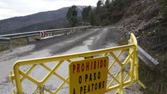 Imagen de archivo de la carretera�de acceso a San Vicente, donde est� situada la mina en la que tuvo lugar el accidente