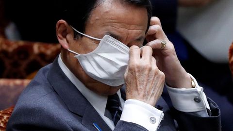 El ministro de Finanzas japonés, Taro Aso