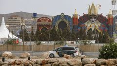 Exterior del recinto del escenario principal del Festival Medusa de Cullera (Valencia).