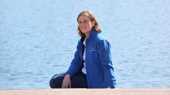 Beatriz Alvario, en el puerto deportivo de Vigo