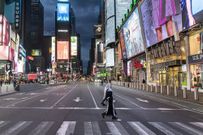 Times Square (Nueva York), casi vac�o por el coronavirus