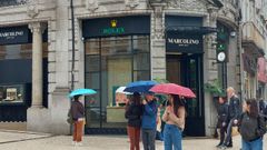 Fachada de una tienda de Rolex en Oporto