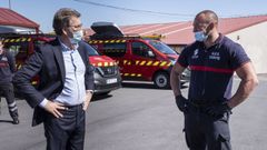 Feijoo, ayer en su primer acto p�blico tras la convocatoria de las elecciones, en el GES de Curtis