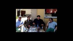 Miguel Bautista, Miguel de Lira, Karra Elejalde e Ignacio Vilar, ayer en Petín